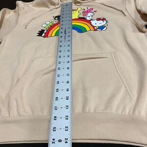 Hello Kitty women medium beige pull over hoodie  sweater. SKU252